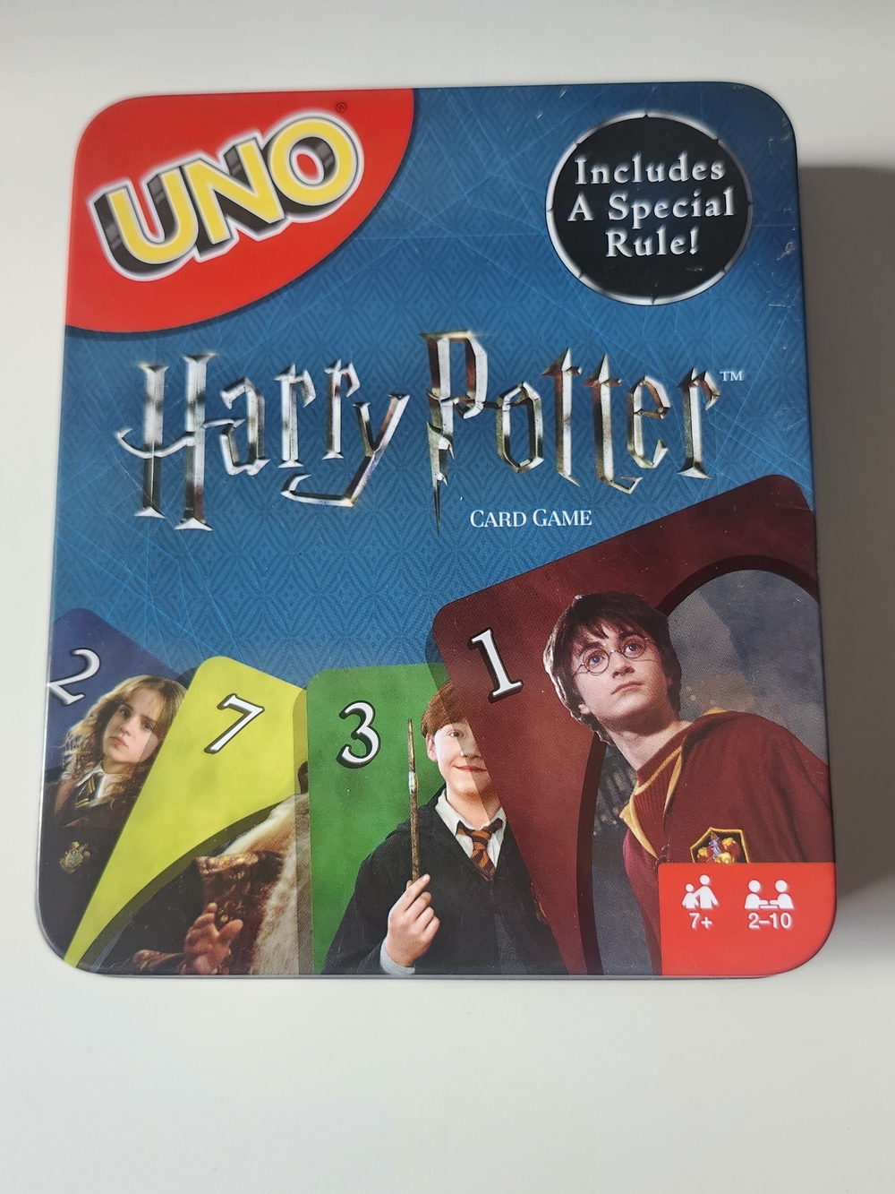 UNO HARRY POTTER Card Game in Tin Metal Box  - 112 Cards - All Cards Included